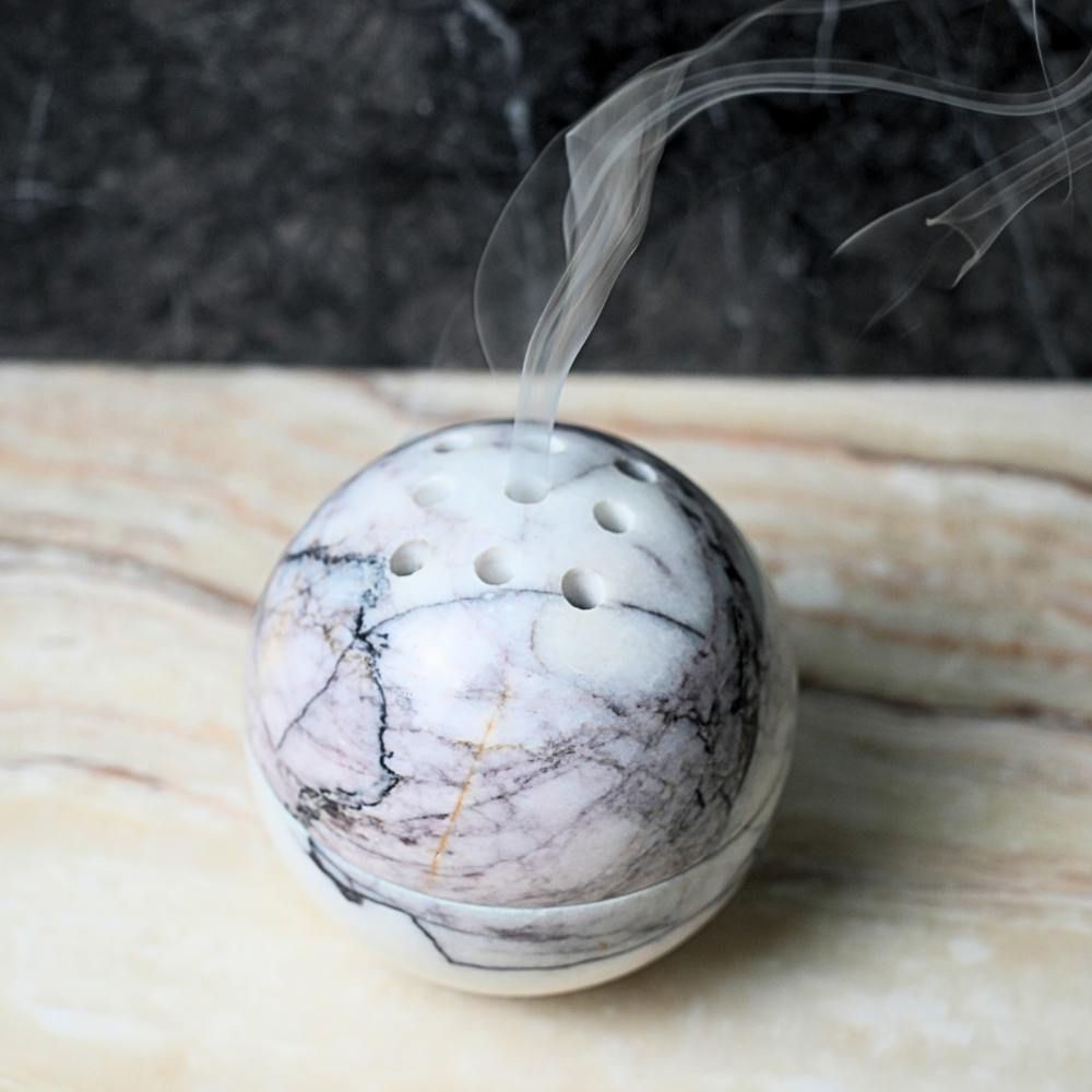Incense Burner Lilac Set